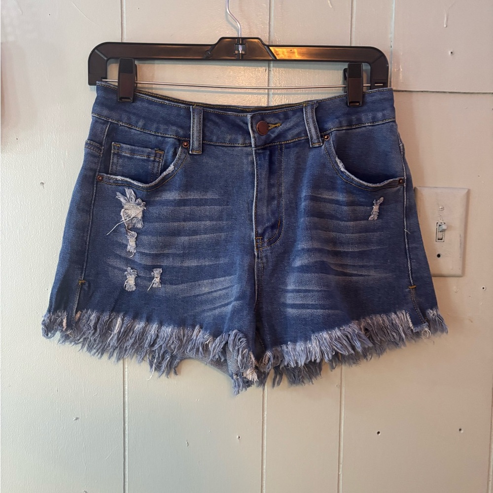 Distressed Denim Women Shorts